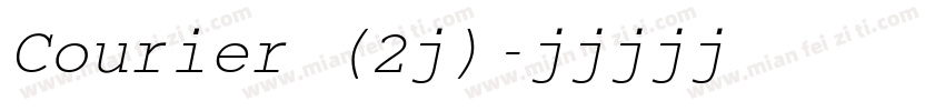 Courier (2号)字体转换
